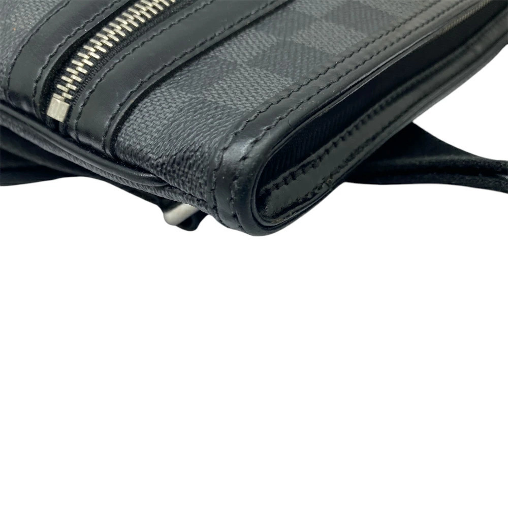 LOUIS VUITTON Thomas Damier Graphite Black Shoulder Bag Leather Black Crossbody - Picture 4 of 11
